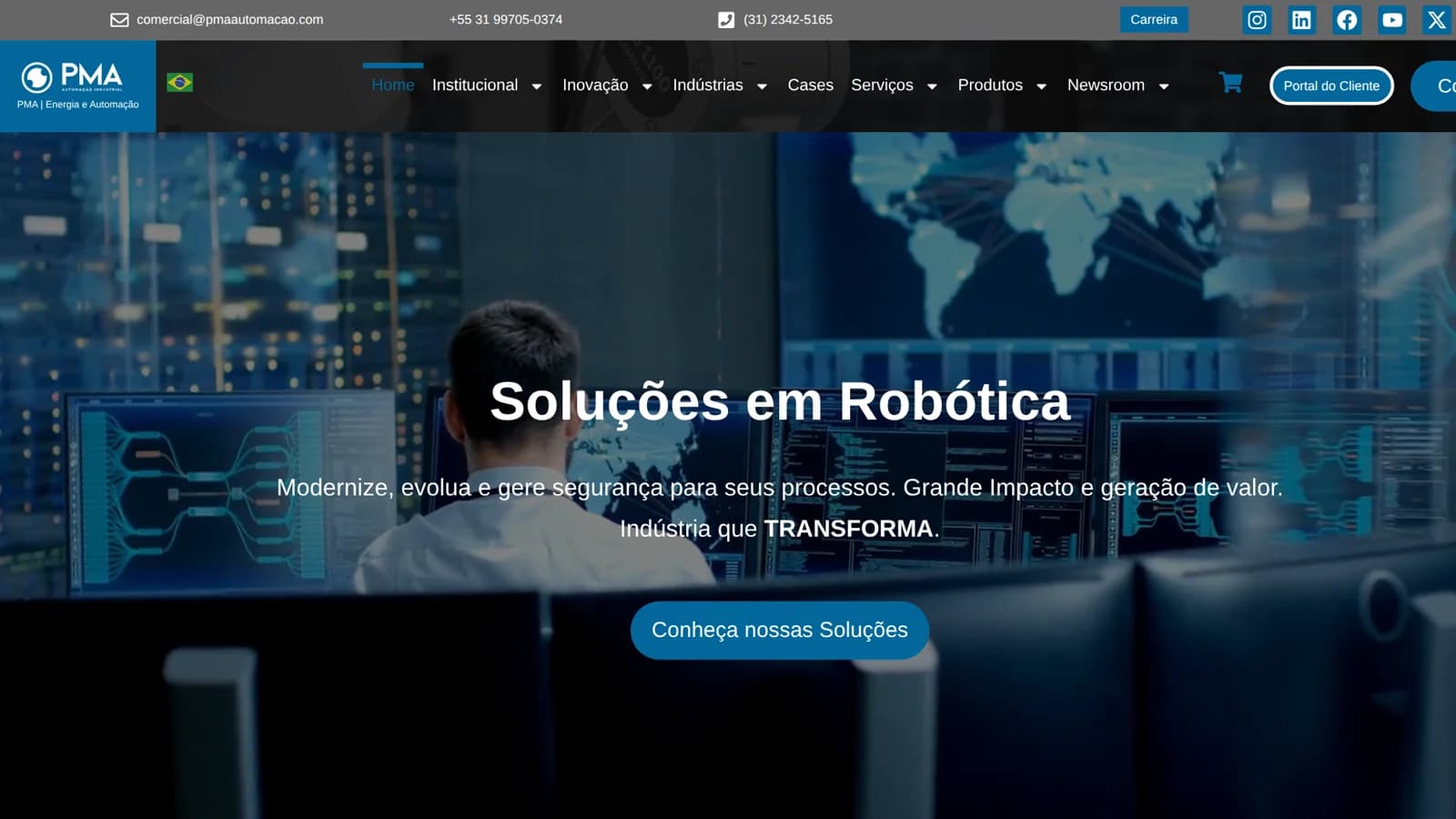 Site Institucional — PMA Automação Industrial